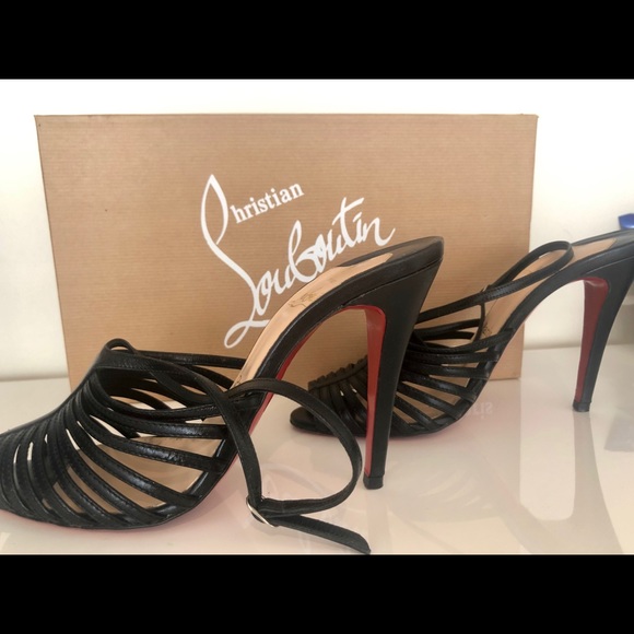 Christian Louboutin, 38, Black heels sandals - Picture 6 of 10
